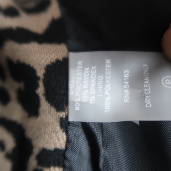 Calvin Klein Women’s Leopard Open Front Cardigan - Picture 8 of 10